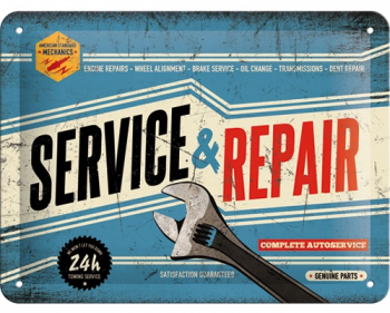 Placa metalica - Service 
