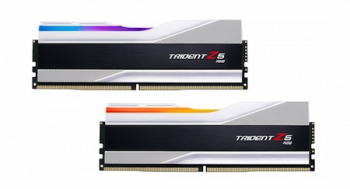Kit Memorie G.SKILL Trident Z5 Silver RGB 32GB 2x16GB DDR5 PC5-48000 6000MHz CL36