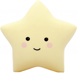 Lampa de veghe cu LED cu oprire cronometrata forma stea galbena Lumilu Sweet Dreams Star MCT 52265 