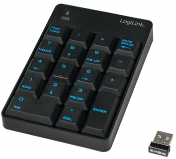 TASTATURA numerica Logilink wireless 18 taste negru