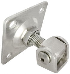 Balama reglabila zincata cu placa de fixare patrata 70x70 mm tija M14 pentru porti batante 