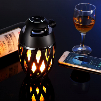 Difuzor inteligent wireless bluetooth boxa portabila tip torta lumina de atmosfera subwoofer rezistent la apa 