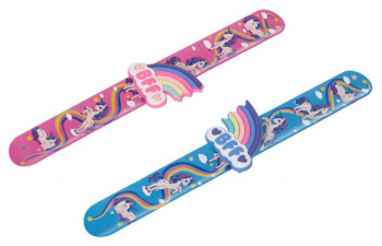 Set 2 bratari pentru copii cu unicorn curcubeu BFF dimensiune reglabia Mov-Roz JMB-BBL4240 
