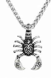 Pandantiv Scorpion cu lant inox PersonalStyle argintiu 