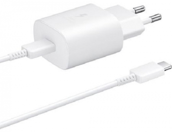 Incarcator 25W Samsung Galaxy M22 M31S M32 TA800EWE cablu DG977BWE Type C 1M Super Fast Charger Alb 