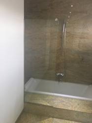 Paravan cada 400x1400 mm sticla 8mm securizata transparenta feronerie inox 