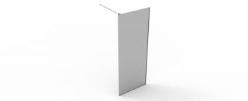 Paravan dus 1000x2000 mm sticla 8mm securizata mata feronerie inox 