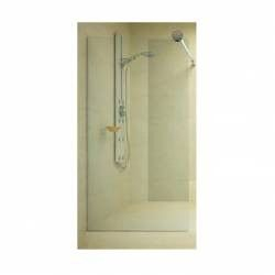 Paravan dus 400x2000 mm sticla 8mm securizata transparenta feronerie inox 