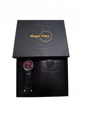 Set cadou barbati Magic Time 2 piese - negru 