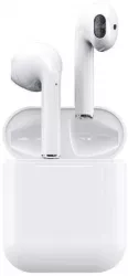 Casti KlaussTech Audio Wireless Bluetooth V5 Compatibile cu iOS/Android 4 h Autonomie Carcasa incarcare Alb 