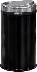 Cos de gunoi negru cu capac batant RAKI TULUN 45L 31xh57cm 