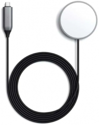 Incarcator magnetic wireless compatibil cu Apple seriile Iphone 11 Iphone 12 Iphone 13 7.5-15w 1.5 m Space Gray ALT-BBL4379 