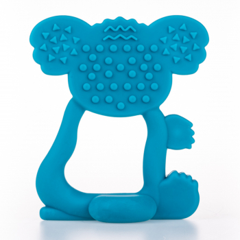 Jucarie pentru dentitie Koala GiliGums silicon 3 luni + albastru 