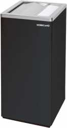 Scrumiera exterioara dreptunghiulara neagra RAKI 30x24xh60cm 