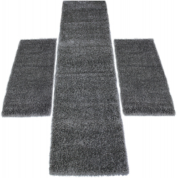 Set 3 covoare pentru dormitor 1x 80 x 300 cm si 2x 80 x 150 cm Lotus Gri 