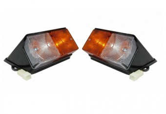Set lampi fata stanga si dreapta cu semnalizare pentru tractor excavator