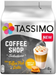 Capsule cafea Tassimo Coffee Shop Toffee Nut Latte 8 capsule 