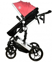 Carucior 2 in 1 reversibil X-2 Plus BUF BOOF Red 0 36 luni 