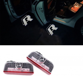 Set lampi led cu proiector logo R-Line VW Passat Jetta Golf CC Tiguan 