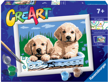 Pictura pe numere catelusi Ravensburger 