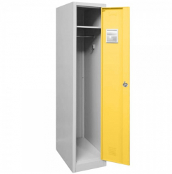 VESTIAR METALIC CU 1 USA COLOR GALBEN 300x500x1800 mm LxlxH Asamblat PLUS 