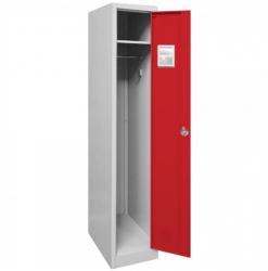 VESTIAR METALIC CU 1 USA COLOR ROSU 300x500x1800 mm LxlxH Asamblat PLUS 