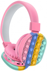 Casti On Ear MRG MCXT806C Bluetooth Pop It Roz 
