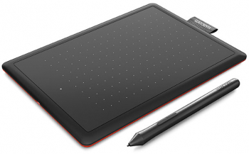 Tableta grafica WACOM One CTL-672-N Negru-Rosu 