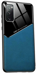 Husa de protectie spate pentru Samsung Galaxy S22 Ultra piele ecologica si TPU Albastru ATX-BBL4509 