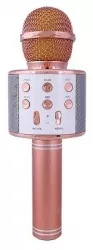 Microfon Wireless KlaussTech Usor de Conectat Baterie Reincarcabila Incarcare USB Roz 