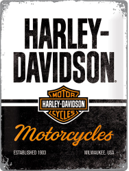 Placa metalica Harley-Davidson - Motorcycles 30x40 cm 