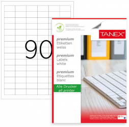 Etichete Autoadezive A4 Tanex 90/Coala Colturi Drepte 100 Coli/Top 33x19 mm - LCMTW2319 