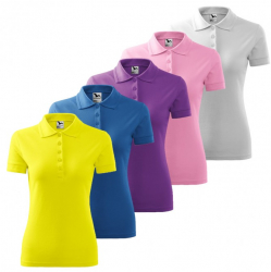 Set 5 tricouri Polo pentru femei multicolor PIQUE POLO210 Marime 2XL 