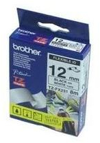 Banda termica Brother TZEFX231 Laminata Negru-Alb 