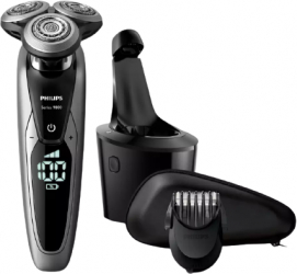Aparat Electric De Ras Philips Sistem Smartclean Plus Sistem De Lame V-track Pro Accesoriu Smartclick Autonomie 60 Min Culoare Crom 
