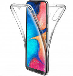 Husa Full TPU 360 and deg fata + spate compatibila cu Samsung Galaxy A20e Transparent 