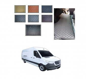 Covoare presuri Lux piele romb dedicate Mercedes Sprinter III 2018-2023 