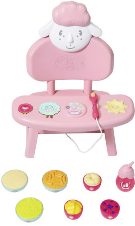 Masuta cu scaunel pentru papusa Baby Annabell 