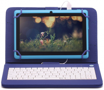 Husa Tastatura MRG M793 9.7 Inch TypeC Albastru