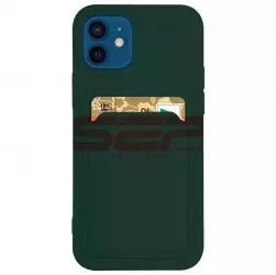 Toc TPU Card Holder Apple iPhone 12 Dark Green 