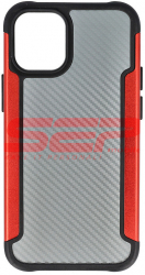 Toc TPU+PC Carbon Fiber Apple iPhone 12 mini Red 