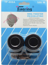 Boxe auto Tweeter Auto 500W 40 mm Kit de instalare inclus Negru AXT-BBL4624 