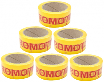 Set 6 Role Banda Adeziva Imprimata Promotie 50mm x 66m - BPROMOV1 