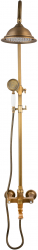 Coloana de dus TRENDY and rsquo S trei functii bronz antichizat 