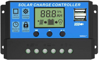 Controler Panou Solar MRG MW88B 20A 12V 24V Negru 