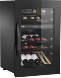 Racitor de vin incorporabil Dometic 49 sticle H88.5 cm sistem de racire cu compresor 2 zone de racire temperatura reglabila 5-22C negru