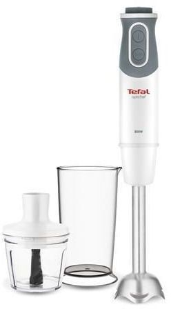 Mixer vertical Tefal OptiChef HB641138, 2 in 1, 800 W, Tehnologie Powelix, 10 viteze, Functie Turbo, Alb 