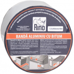Banda de Etansare din Aluminiu cu Bitum RINO 1.1x100mm x 10m - TEM514352 