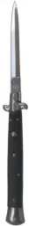 Cutit KlaussTech Stiletto cu Lama din Otel inoxidabil Lungime totala 33 cm Negru 