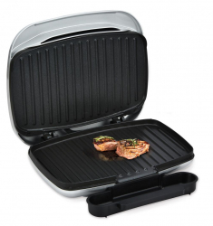 Gratar electric Heinner AriaGrill HEG-F1000SL 1000W placi fixe turnate 27 X 23 cm invelis antiaderent maner rece Indicator luminos tav 